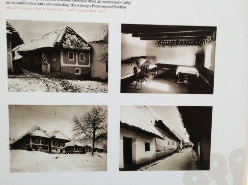 Typical homes of Brezova around the turn of the century.  Very few of these historic homes still exist.