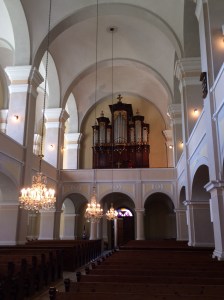 The current building of the Lutheran Church in Brezova pod Bradlom was built in 1873, only 14 years before my grandmother was born. The impressive building with its beautiful, neo-classical sanctuary was financed by local residents, which probably included some of my ancestors.