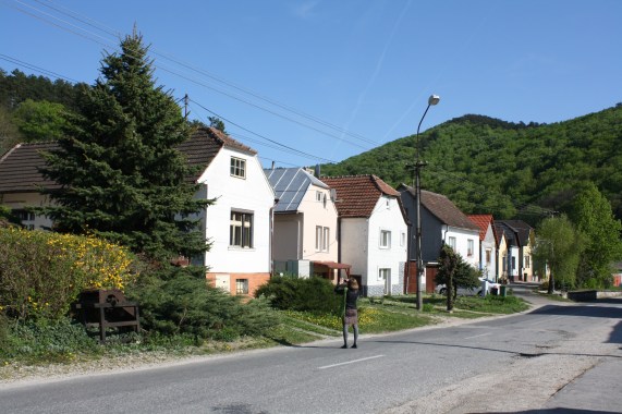 The street my grandmother lived on is one of the few in Brezova with historic buildings.